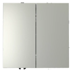 Изображение Перекрестный переключатель встраиваемый VOLTUM S70 двухклавишный 10А, (сталь)